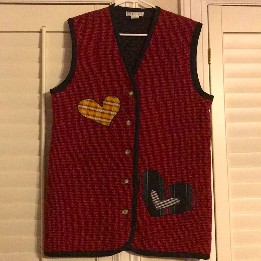 f.l. malik button down vest